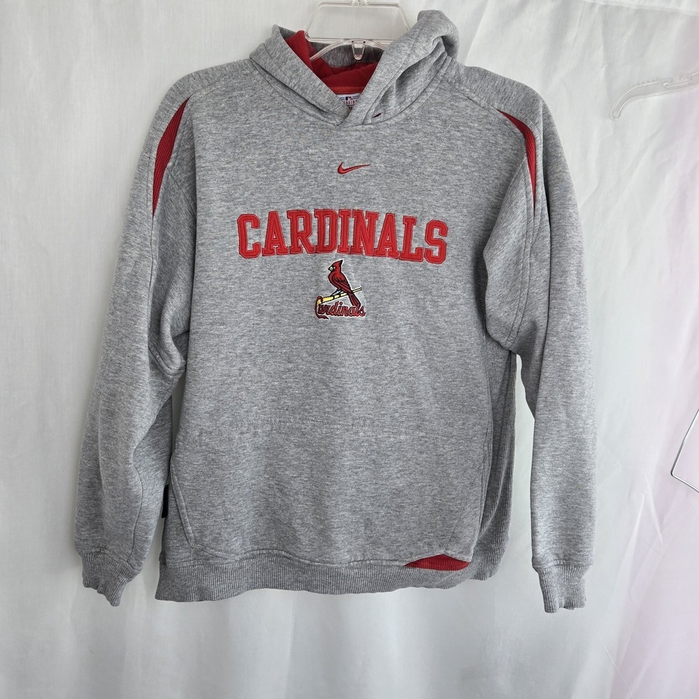 St.‎ Louis Cardinals Nike Youth Hoodie Sweatshirt Gray Size L MLB Baseball